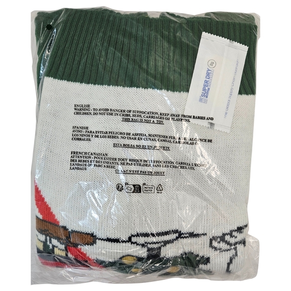 Peanuts by Sanctuary Sweater Women Green (Charlie Brown & Snoopy) Holiday NWT - Picture 3 of 3